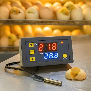 Controlador de Temperatura Digital Termostato W3230 Bivolt 110-220V com Sensor NTC para Aquário, Chocadeira, Cervejeira, Estufa e Freezer