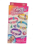 Kit Bracelete Pulseira Divertida Brinquedo Infantil Menina com Emogis, Desenhos e Adesivos, Pulseiras para Montar, Faça Pulseira de Silicone em cores sortidas PD2