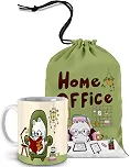 Caneca Para Amantes De Livros, Café E Gatos! Saquinho Para Caneca