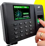 Relógio de Ponto Biométrico Digital Eletrônico Máquina Para Empresa Com Conexão USB Confirmação Sonora E Visual Impressão Digital Para Registro De Pontos Não Requer Instalação de Software