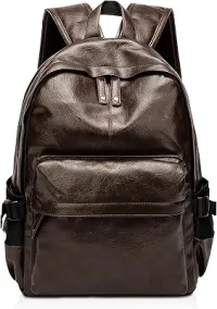 Mochila Executiva Couro Vintage Notebook Multifuncional