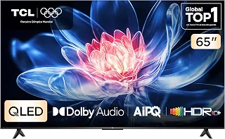 Smart TV TCL 65 Polegadas QLED 4K T6C WiFi Bluetooth Google TV Tela HVA e HDR10+ 65T6C