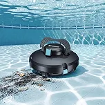 Redroad S1 Robo Aspirador Piscina Sem Fio Por 130min,Autoestacionável, Impermeável IPX8Até 102㎡, Filtro 180μm,para Todos os Tipos de Piscina