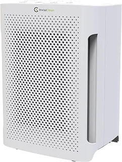 InvisiClean Purificador de ar Aura 5 em 1 – Filtro HEPA de grau médico H13 True H13, desinfetante leve UV-C, ionizador, filtro de carbono, pré-filtro – Purificador de ar para alergias e animais de estimação, vírus, bactérias, casa, poeira, mofo, alérgenos, fumaça, eliminação de odor, 99,9% de filtragem - testado e certificado nos EUA - Modelo: IC-Modelo: IC-3012