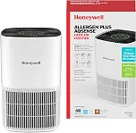 Honeywell Purificador de ar Allergen Plus AQSense HEPA para casa, quarto e animais de estimação, capa de 530 m², sensor de qualidade do ar, modo automático, modo de suspensão, filtro de 7,6 cm
