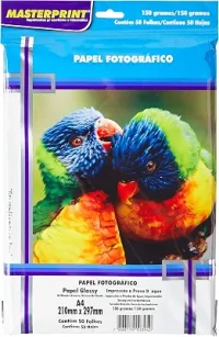 Papel Fotografico Inkjet Glossy 150G Pacote Com 50-57090
