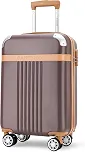 Mala de Bordo 10kg Rígida ABS 4 Rodas 360º com Segredo ANAC Leve Resistente Flexível Antifurto Bronze tamanho 20 polegadas