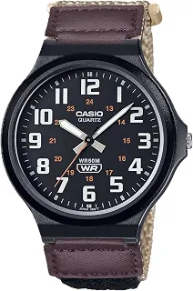 Série MW240 | Relógio masculino de quartzo | 50M WR | Caixa grande de resina | Vidro de resina | Pulseira de resina | Números arábicos grandes | Relógio analógico | Tela fácil de ler | Bateria