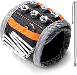 HORUSDY Pulseira Magnética com Ímãs Fortes para Segurar Peças de Metal, Presente de Ferramenta para Homens