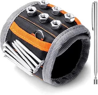 HORUSDY Pulseira Magnética com Ímãs Fortes para Segurar Peças de Metal, Presente de Ferramenta para Homens