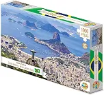 GGB Plast Quebra-Cabeça Cristo Redentor Rio de Janeiro Brasil 1000 Peças