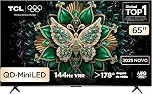 Smart TV TCL 65 Polegadas QD-Mini LED 4K C6K WiFi Bluetooth Google TV 4 HDMI 144Hz HDR10+ 65C6K